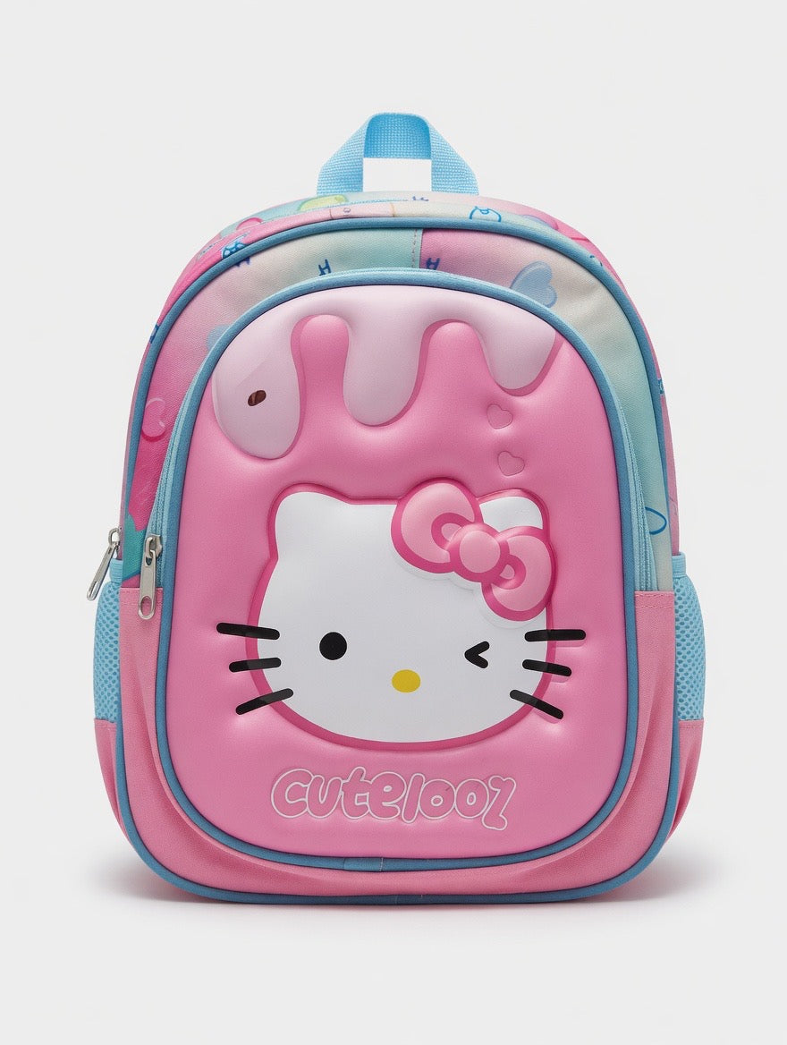 School Bag - Cute Kitty Design