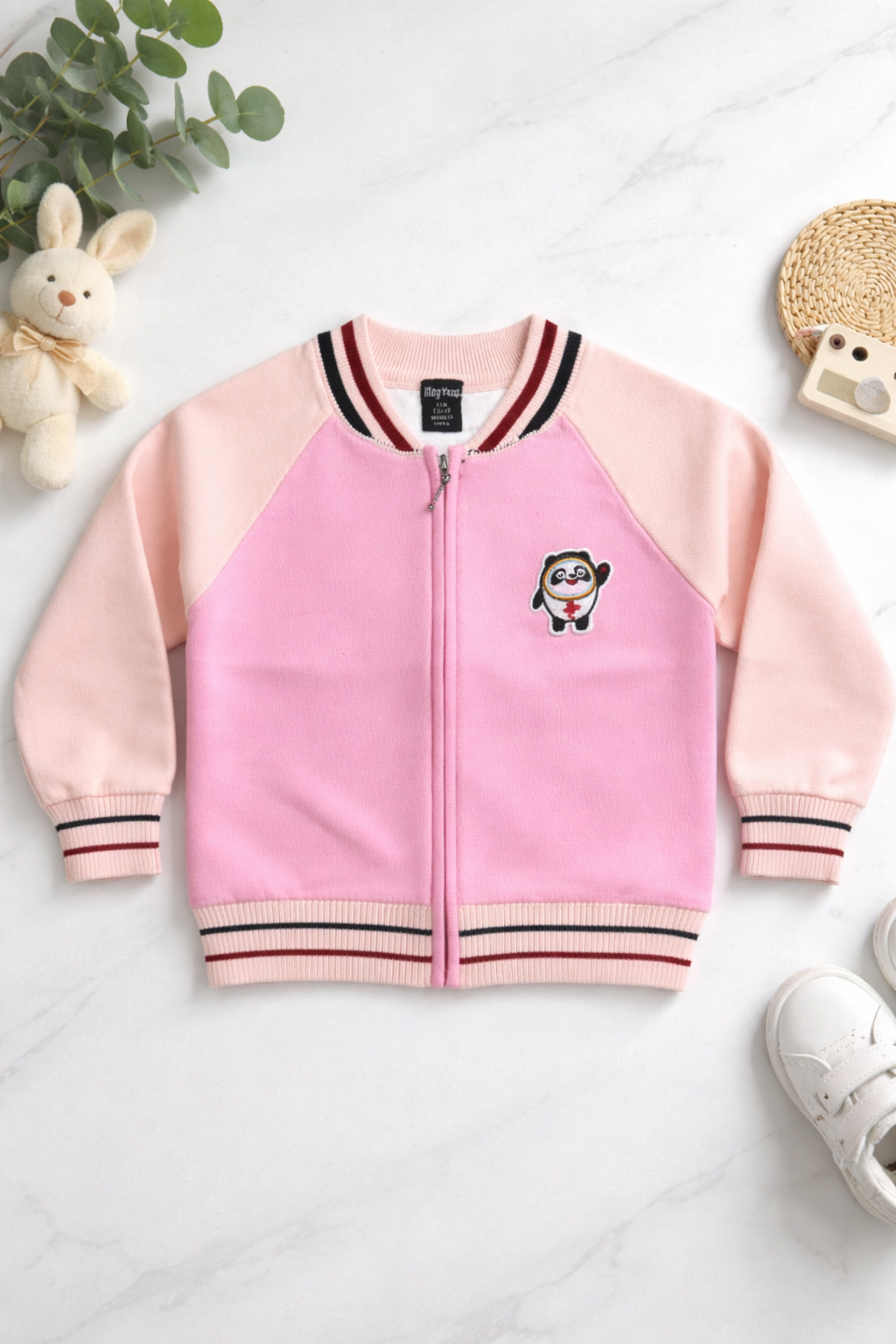 Baby Pink unisex sweater - Classic cardigan casual design