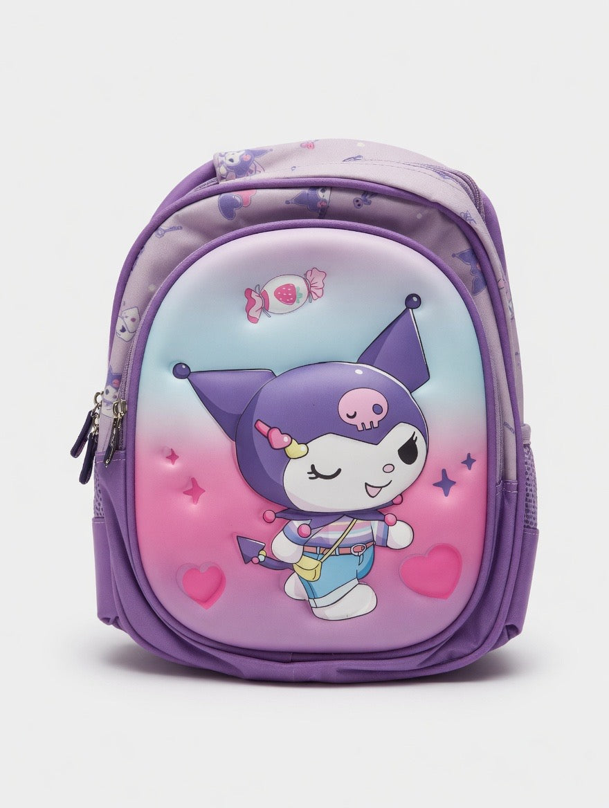 School Bag - Kuromi design (Purple)