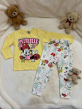 Kids 2pcs “Minnie” Pyjamas - (Yellow)