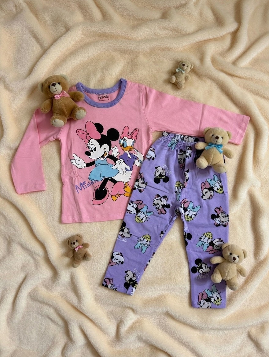 Girls 2pcs Daisy Duck Pyjamas - (Pink)