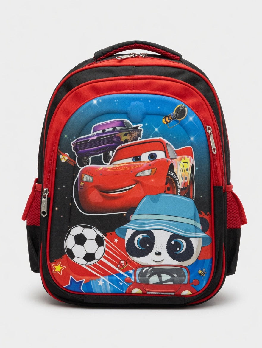 School Bag - 'Lightning McQueen' Design