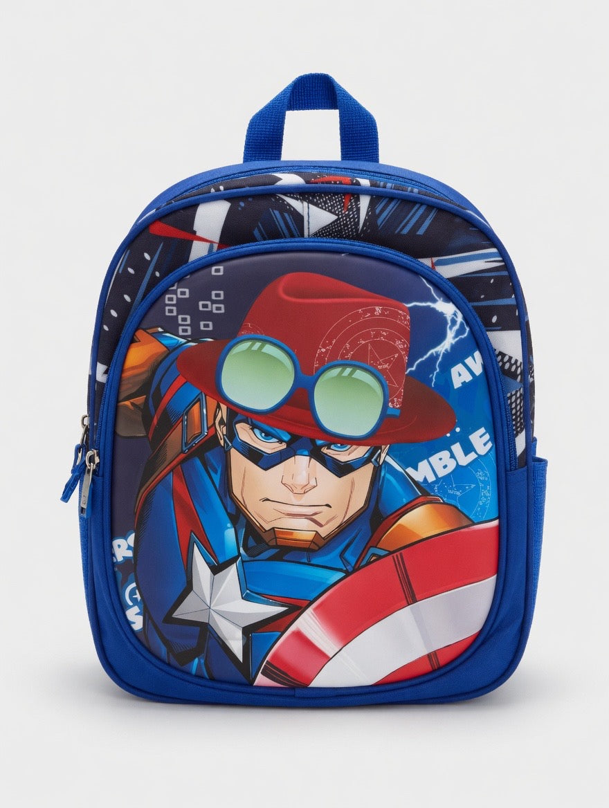 School Bag - Captain America in Hat design