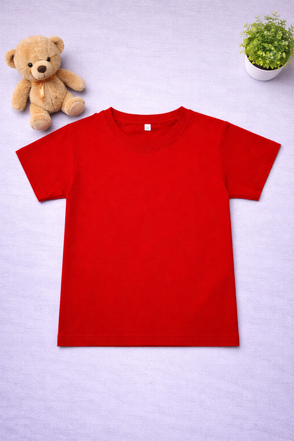Boys Fitted Red Tee
