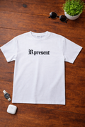 Boys White Tee - 'Present' Design