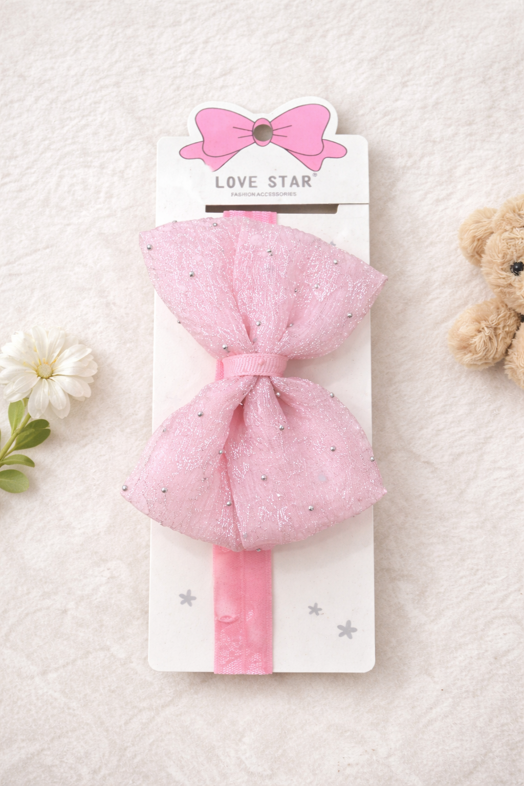 Girls - 1pcs Mesh Butterfly Ribbon Hair Clips