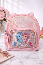 Girls  Stylish Twin Pony school bag