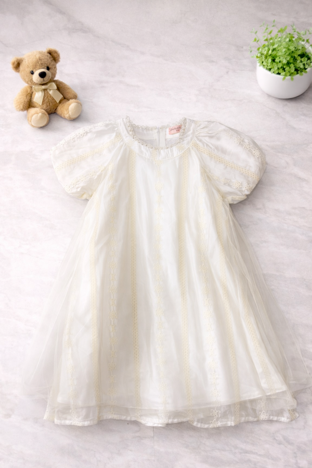 Girls 1 Piece Straight Outfit (White)