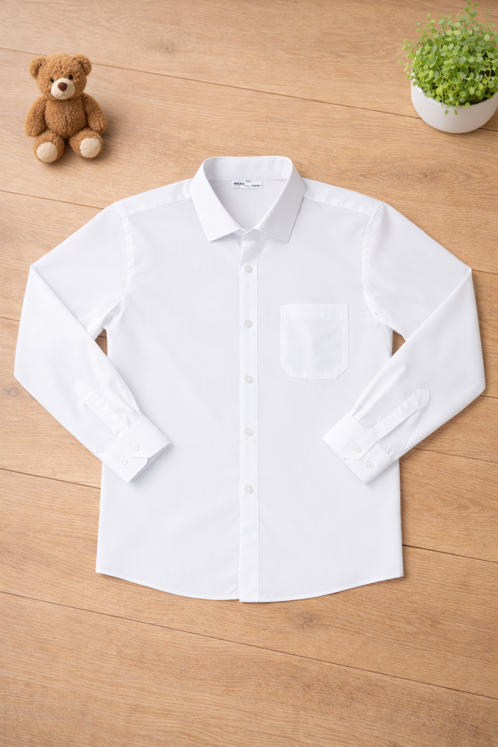 Boys White Long Sleeve