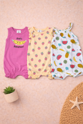 3Pcs Set - Girls Casual jumper with Fruity design