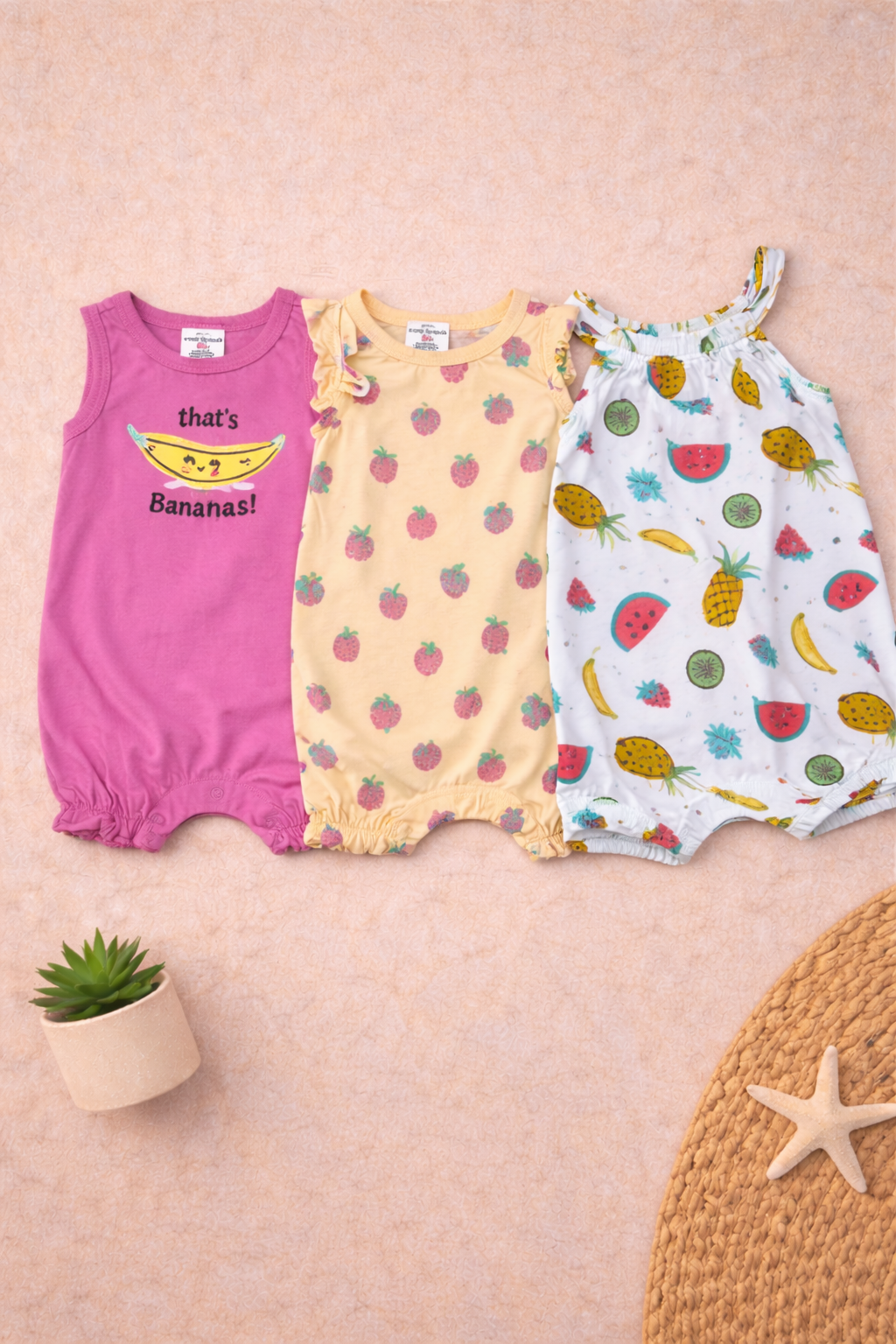 3Pcs Set - Girls Casual jumper with Fruity design