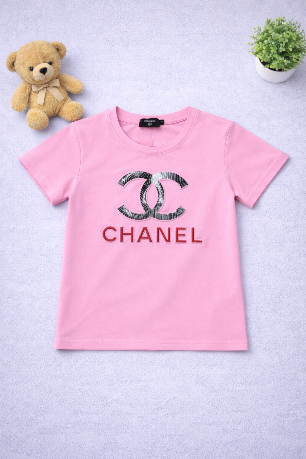 Girls Tee shirts - Chanel (Pink)