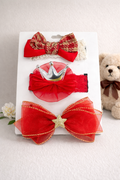 Girls - 3pcs Mesh Butterfly Ribbon Hair Clips