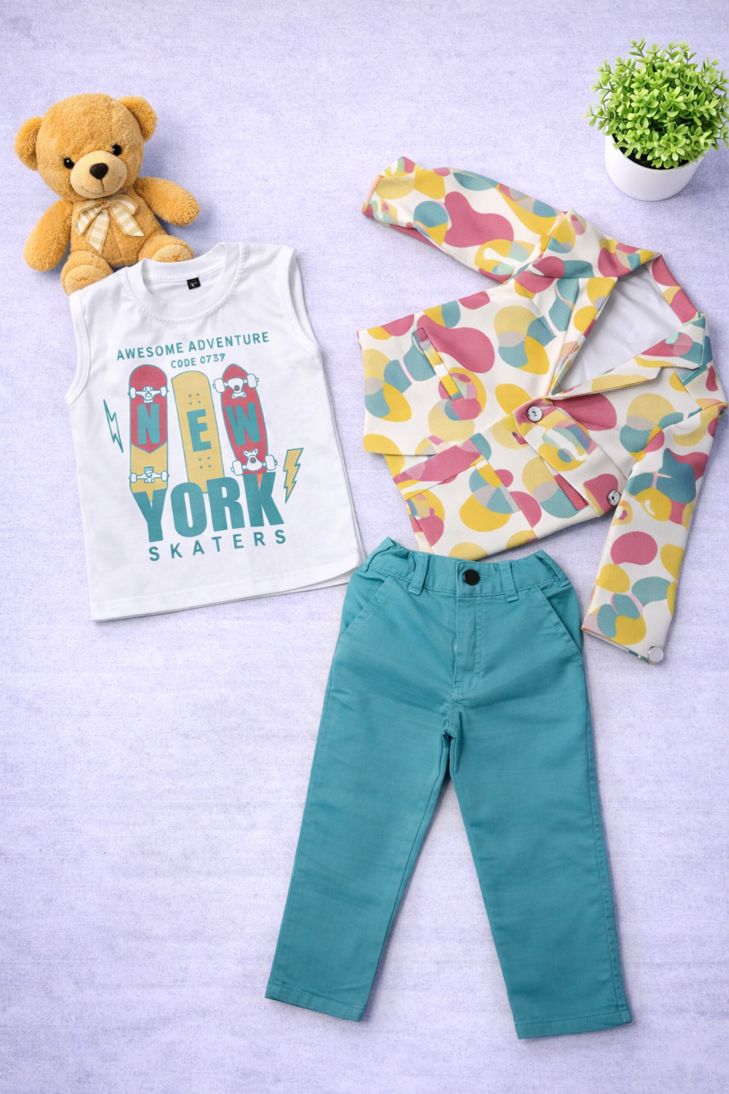 New Born - 3Pcs Set with Classic Casual Design