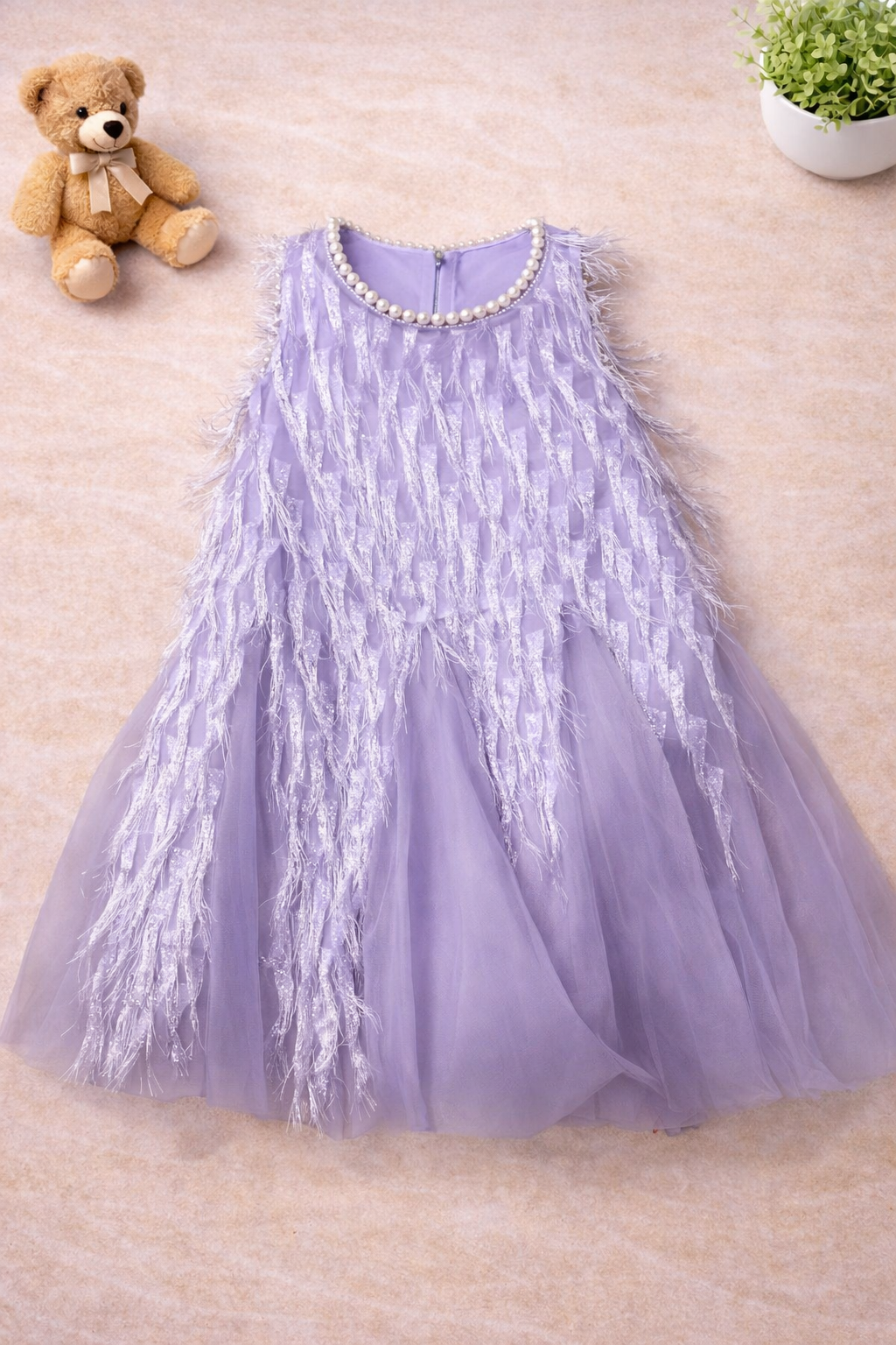 Girls 1 Piece Straight Outfit (Purple)