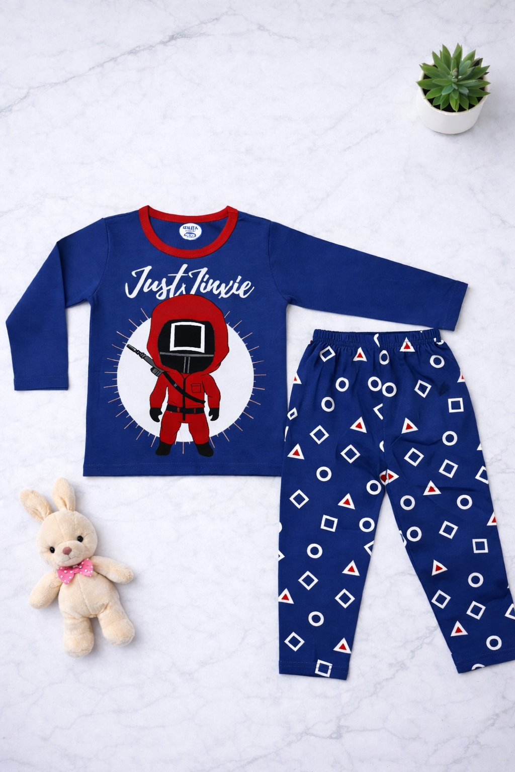 Boys "Just Jinxie" Pyjamas - (Blue)