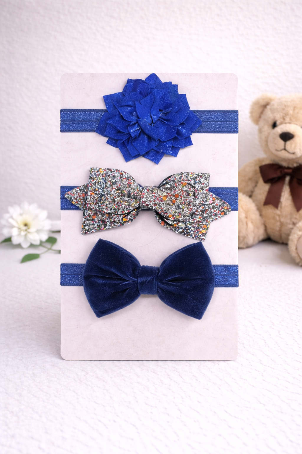 Girls - 3pcs Mesh Butterfly Ribbon Hair Clips