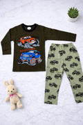Boys Brave Adventure Rides Pyjamas - (Green)