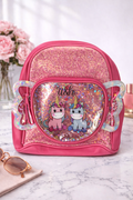 Pink girl's Backpack - twin pony design