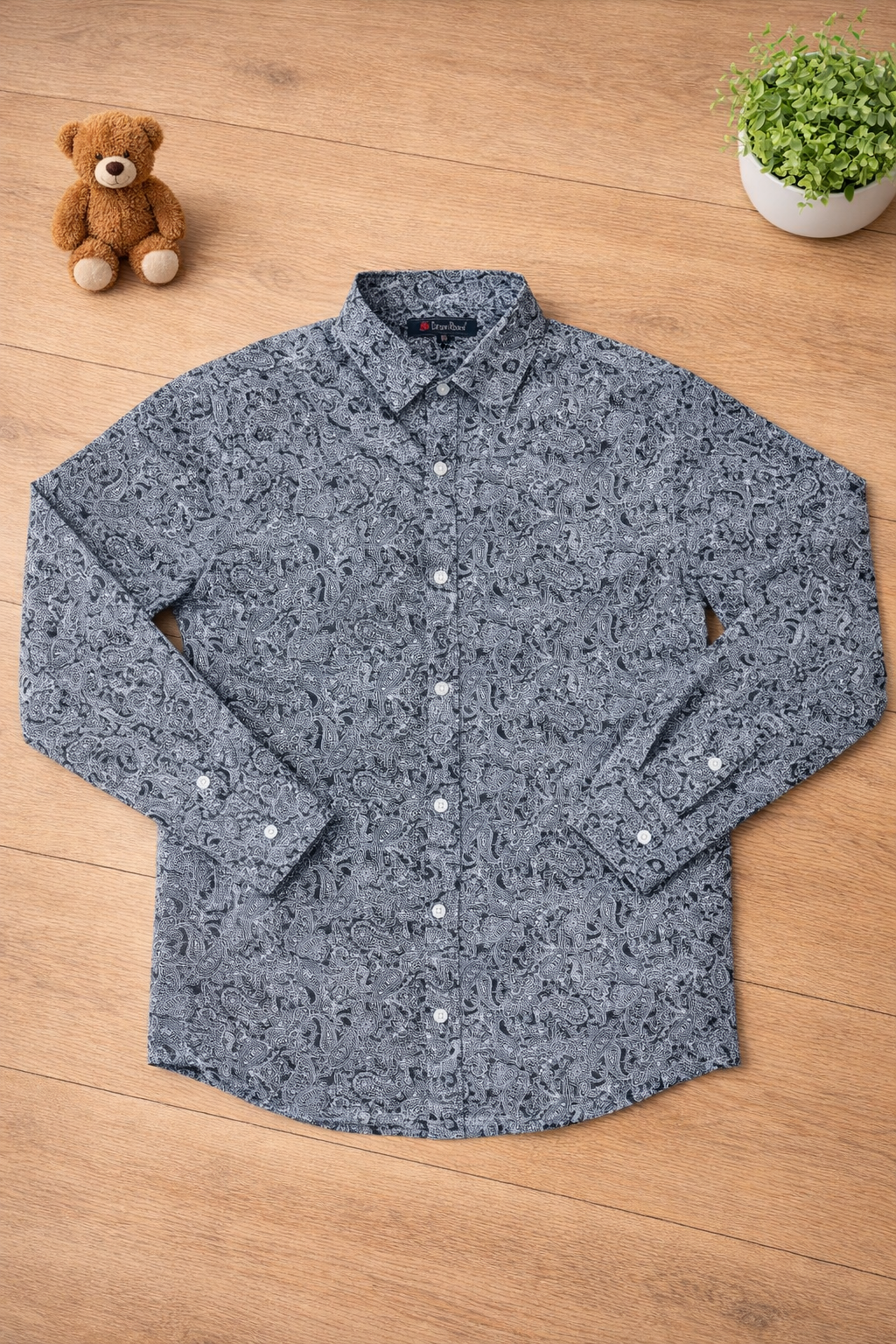 Boys Grey Long sleeve shirt