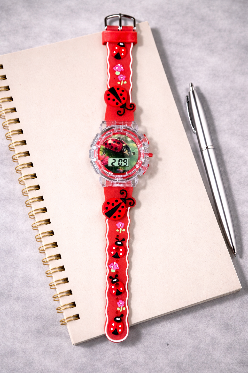 Kids Red Ladybird Watch (Red)