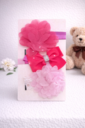 Girls - 3pcs Mesh Butterfly Ribbon Hair Clips