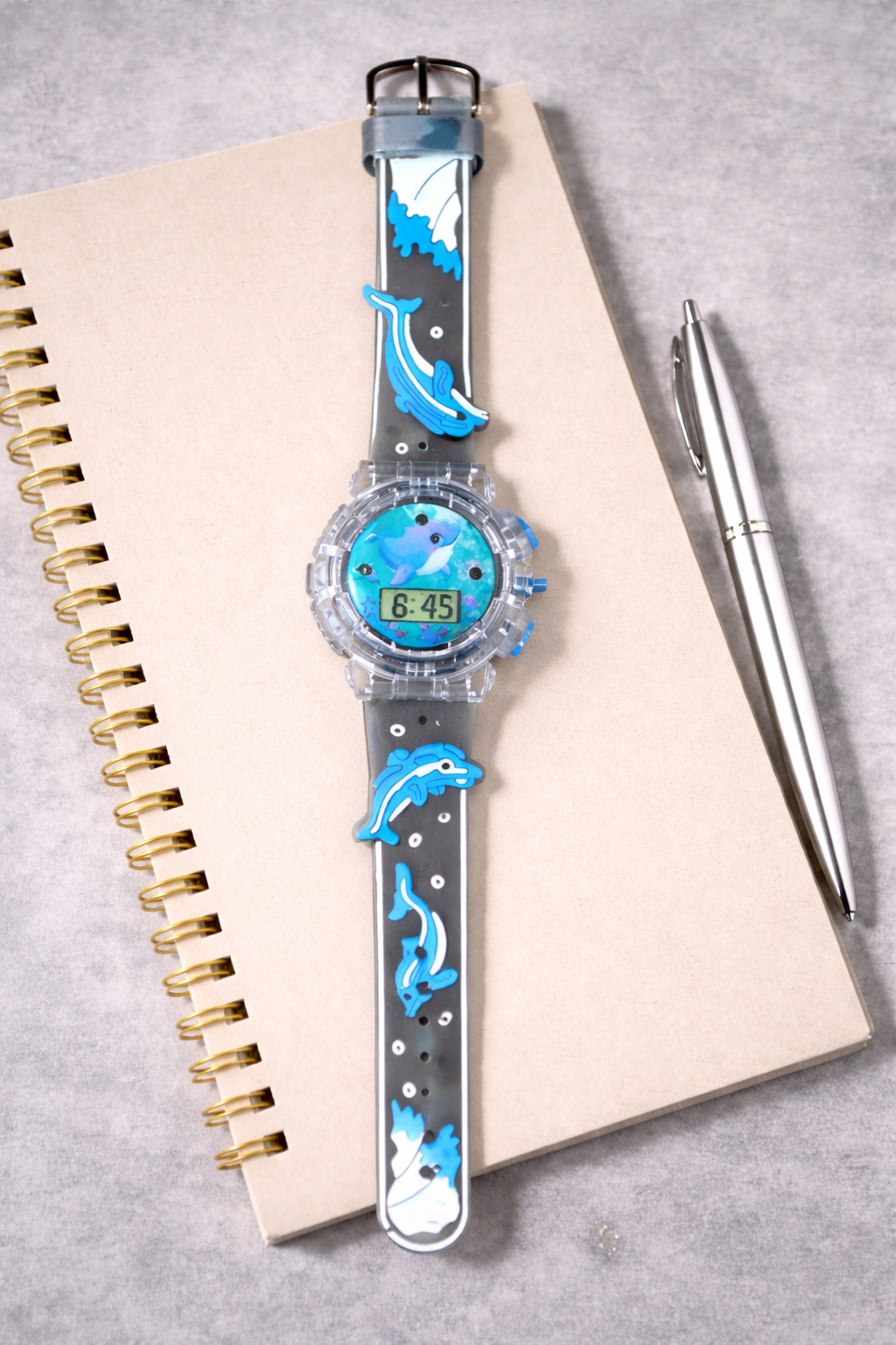 Kids Blue Dolphin Design strap Watch (Blue Theme)