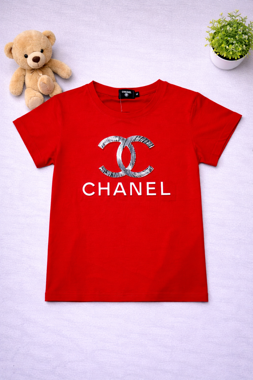 Girls Tee shirts - Chanel (Red)