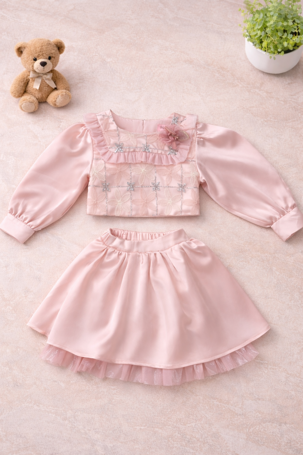 Girls 2 Piece Lacey Outfit