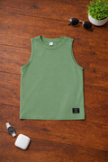 Boys Sleeveless Undershirt - Green