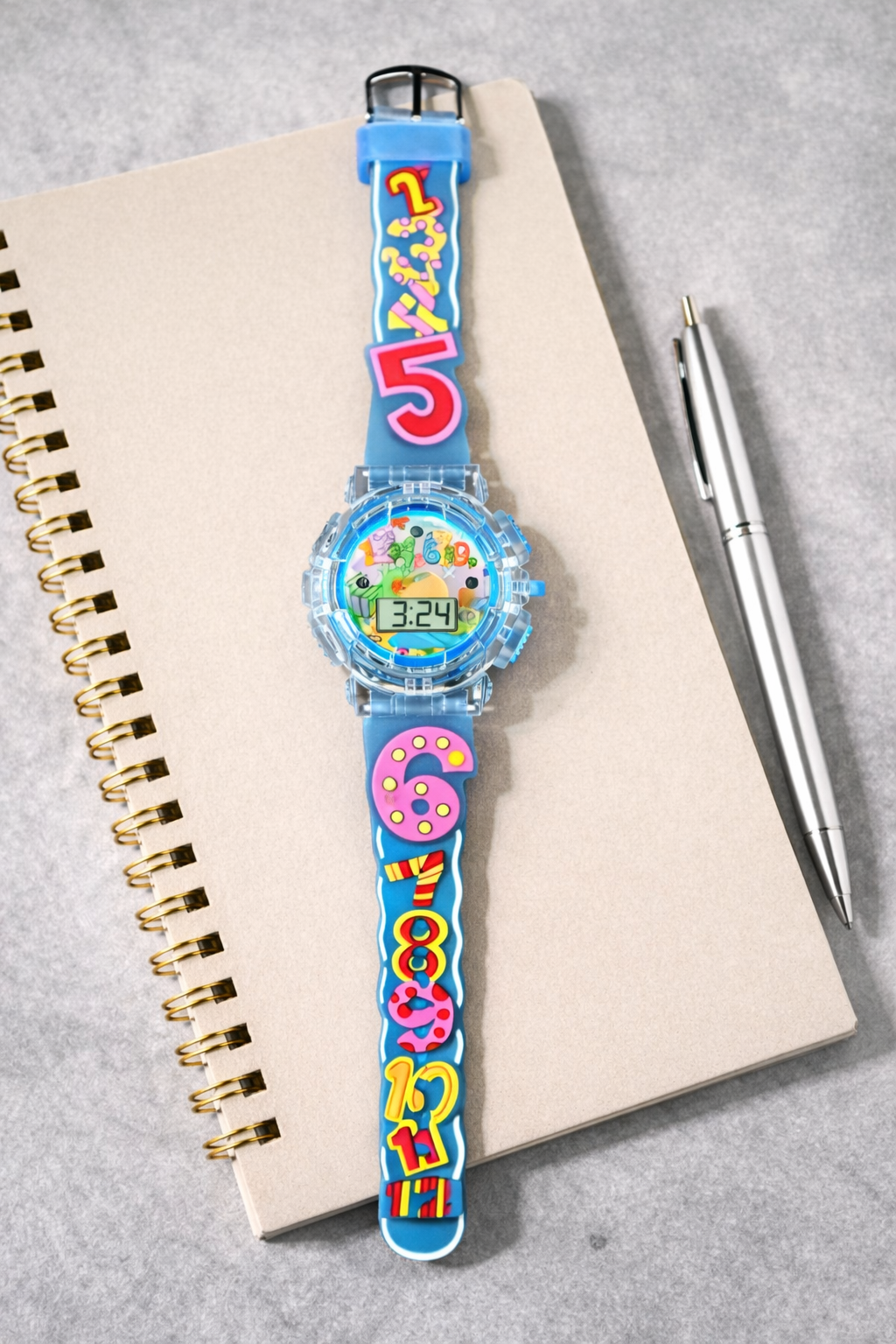 Kids Numbers Design strap Watch