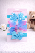 Girls - 3pcs Mesh Butterfly Ribbon Hair Clips