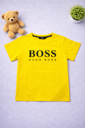 Boys Yellow 'Boss' Design Tee