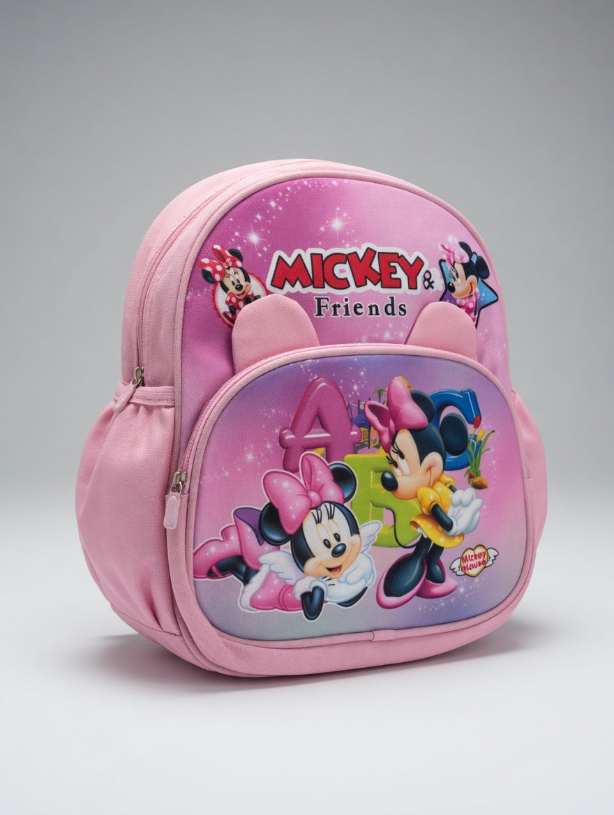 School Bag - Mickey Mouse design (Pink)