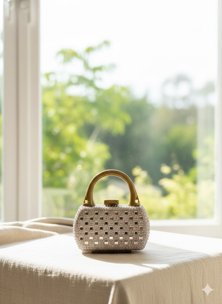 Girls Mini Clutch Bag - (Gold)