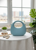 Mini Solid Color Crossbody Bag - (Matte Blue)
