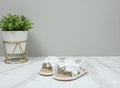 New Born -  Girls White Petal Sandal
