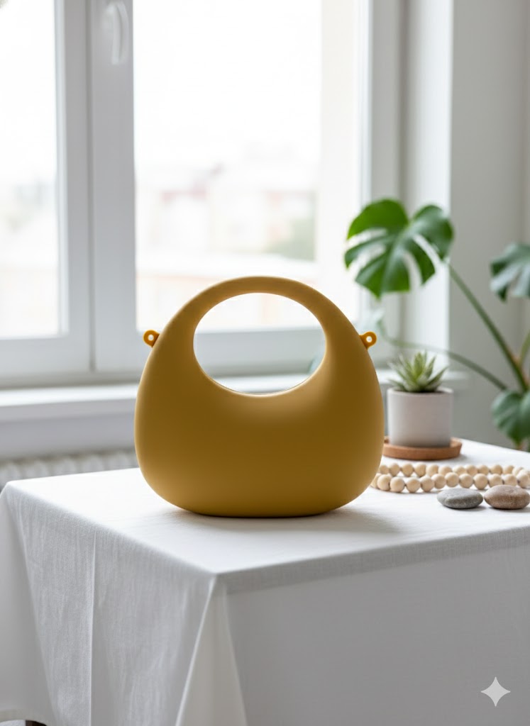Mini Solid Color Crossbody Bag - (Matte Curry)