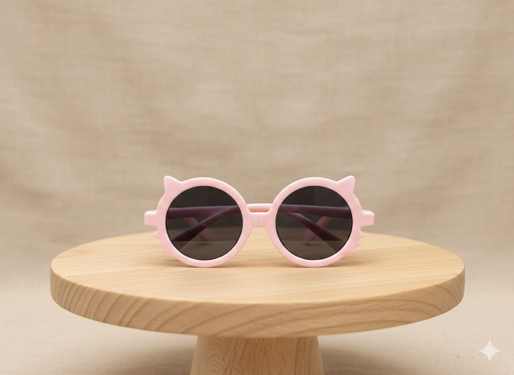 Fashionable  Children's Round Glasses - Unisex (pink)