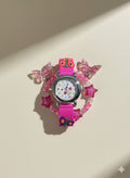 Girls Watches - Pink Strap with One Bangle