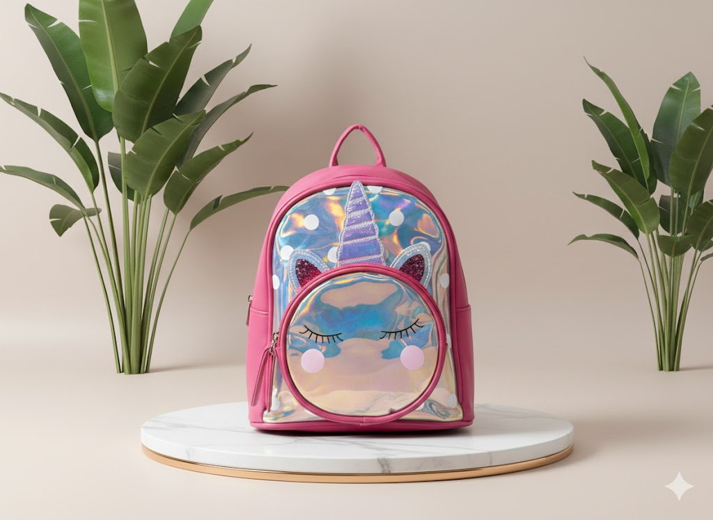 Girls school bag (Red Kitty bag)