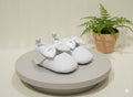 Girls pre-walker with Diamond design Shoes - (All White)