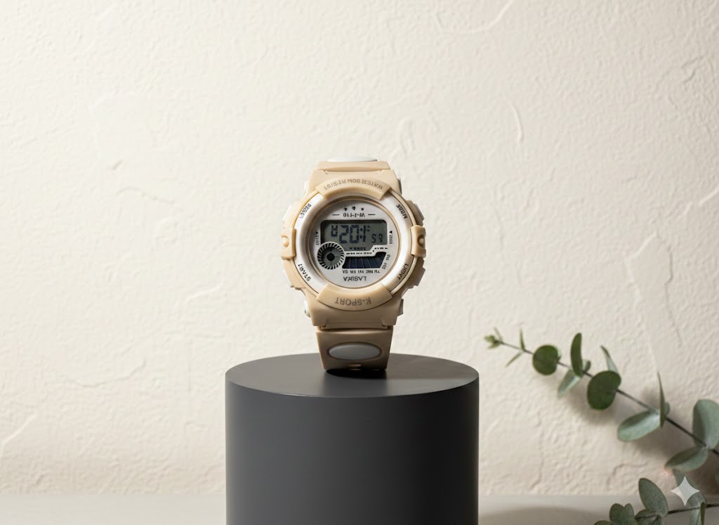 Kids Digital Watch (Cream)