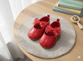 Girls pre-walker Shoes with lacey bow knot - (Red)