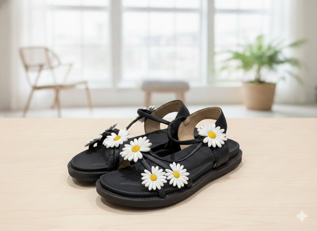 Girls comfortable Outdoor Sandals - (Sunflower design)