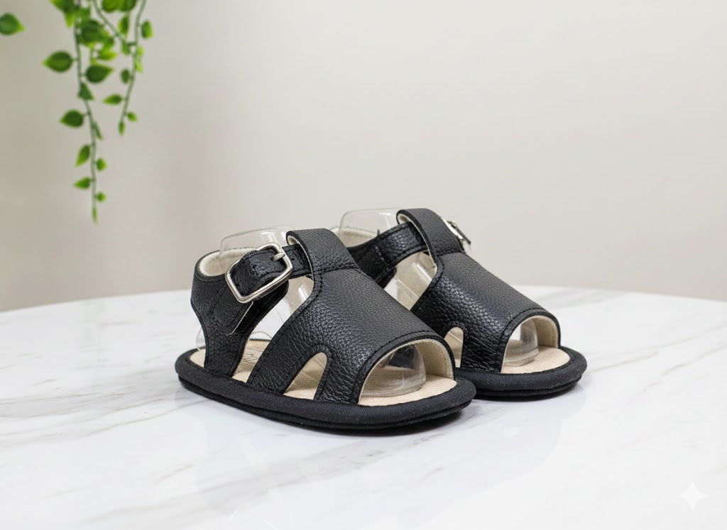 Kids pre-walker Fashion Sandals - (Black)