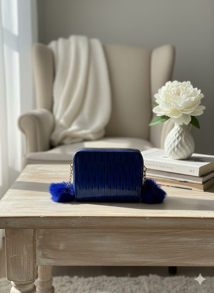 Girls Mini Fashionable Bag - (Navy Blue)