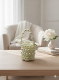 Girls Mini Faux Pearl - Beaded Bag