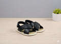 New Born -  Boys Cross Sandals  (Black)