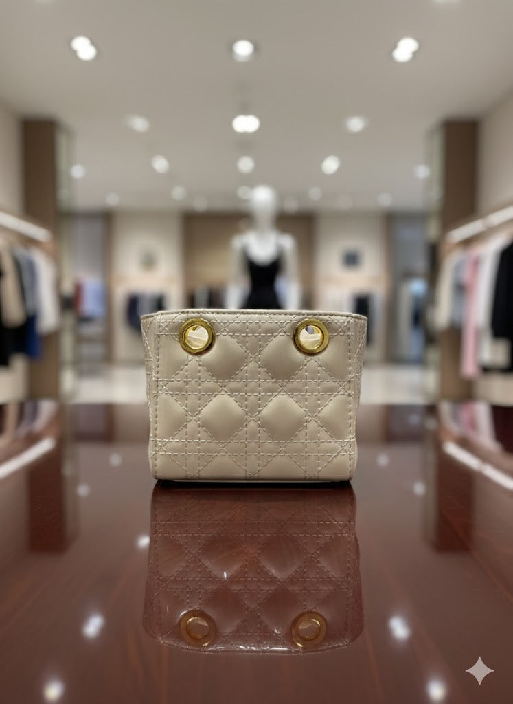 Girls Mini Simple Bag (Cream)